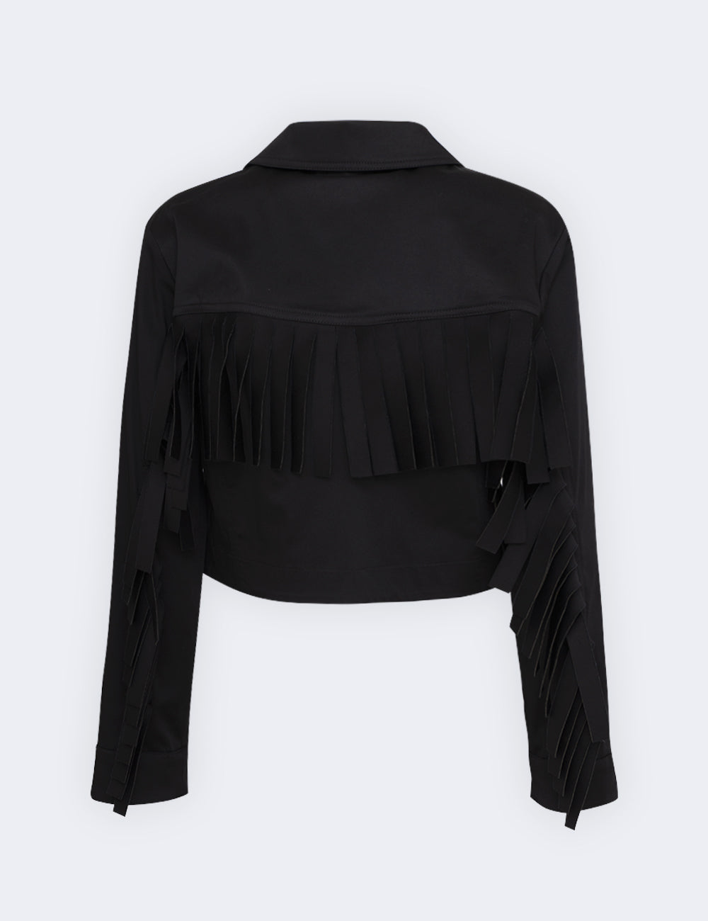 Jijil Giacca crop con frange Pezzi Unici