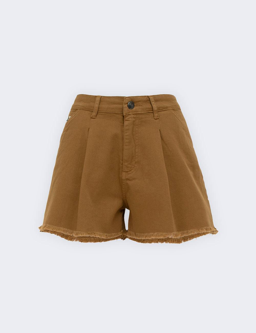 Jijil Shorts in cotone con bordo sfrangiato Economico