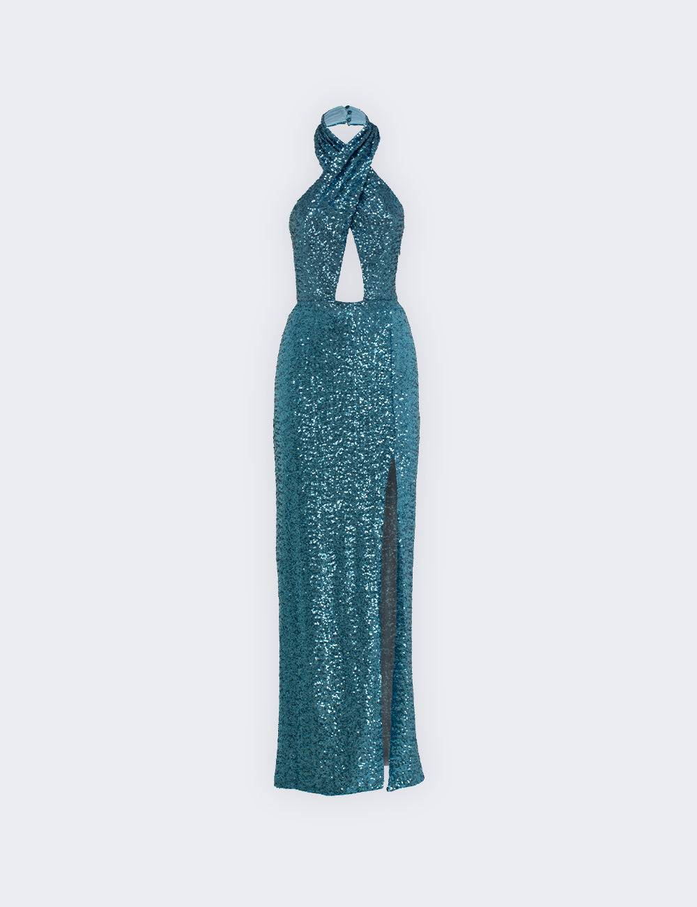 Jijil Abito a sirena con paillettes Vendita Calda