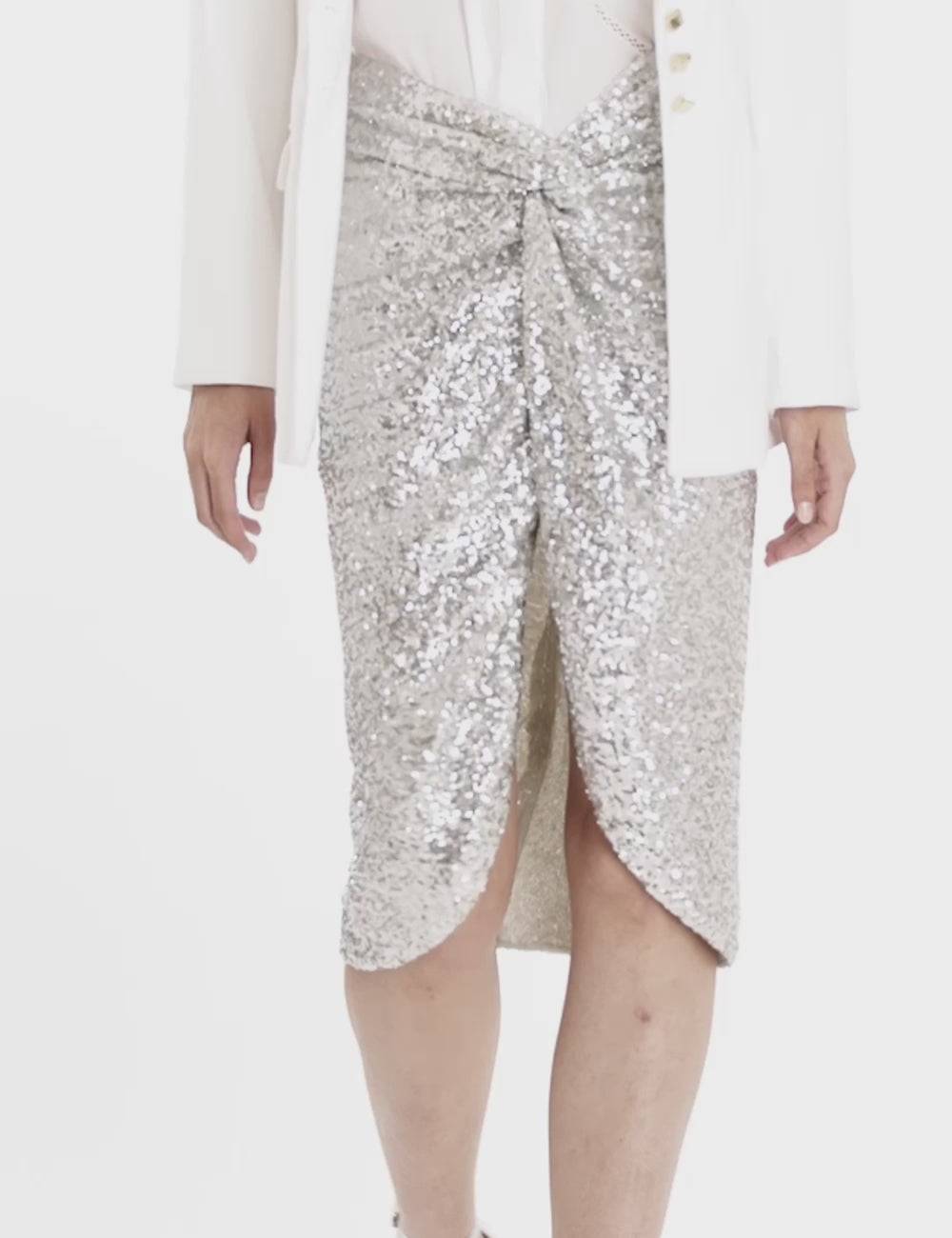 Jijil Gonna longuette con paillettes In Saldo