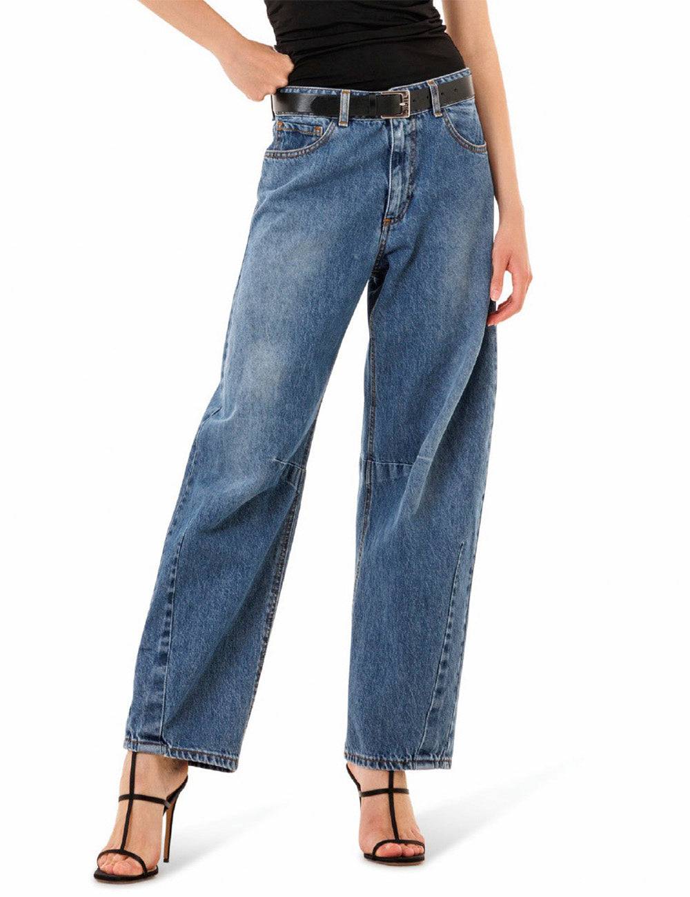 Jijil Jeans 5 tasche con gamba larga Nuova