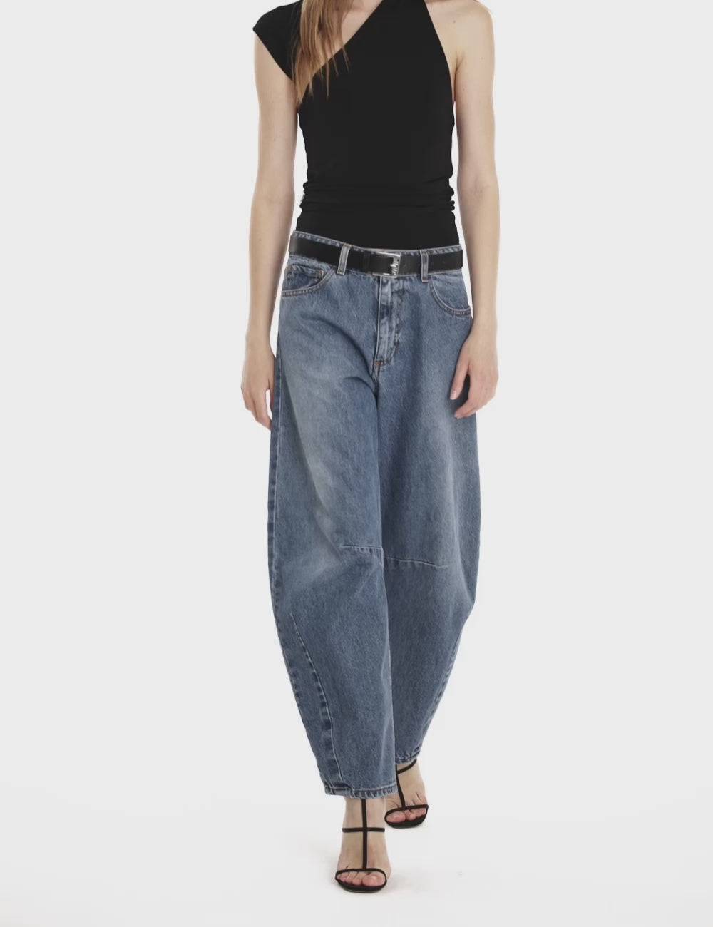 Jijil Jeans 5 tasche con gamba larga Nuova