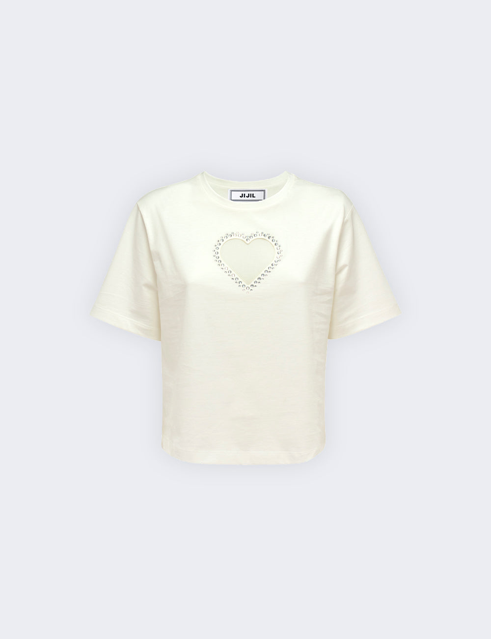 Jijil T-shirt con inserto a cuore Italy
