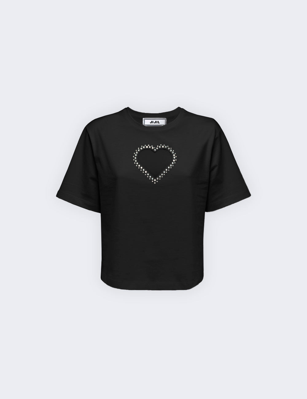 Jijil T-shirt con inserto a cuore Italy
