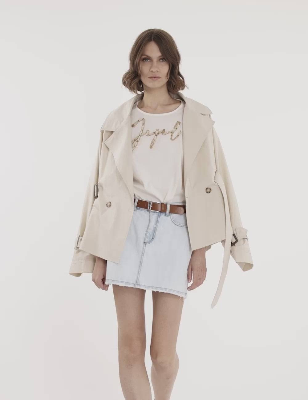 Jijil Giacca modello trench Spedizione Gratuita