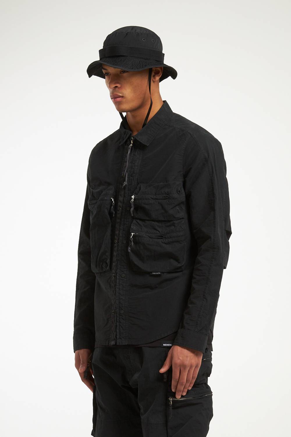 NemeN NMN_E23225/1_111 [TATS ZIPPED PARACHUTE OVERSHIRT] Qualità Garantita