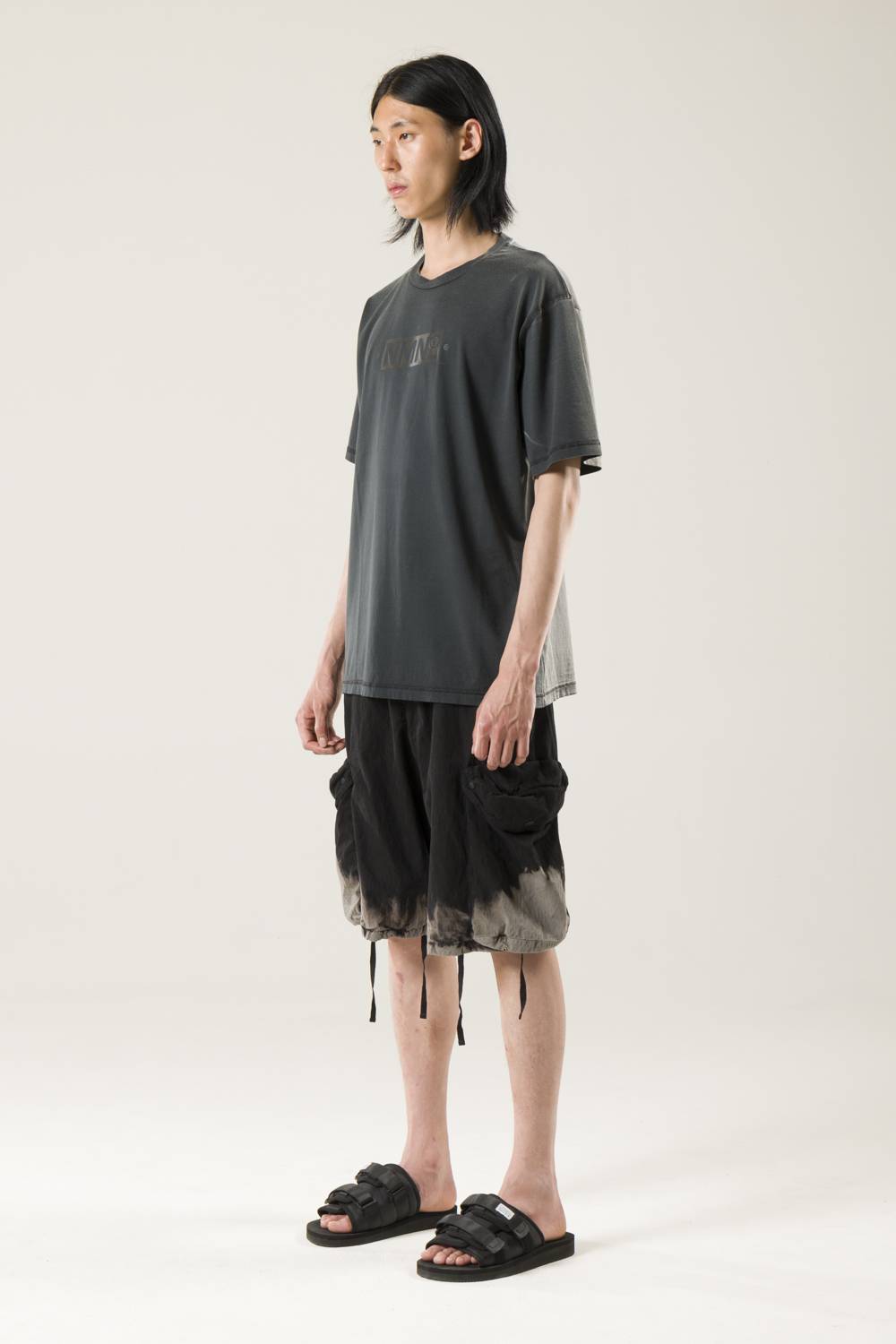 NemeN NMN_22140T_214 [NMN® LOGO DISCHARGED T-SHIRT] Saldi Di Fabbrica