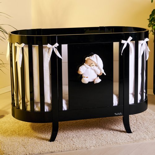 Nanán Lettino Ovale Linea Black Italia