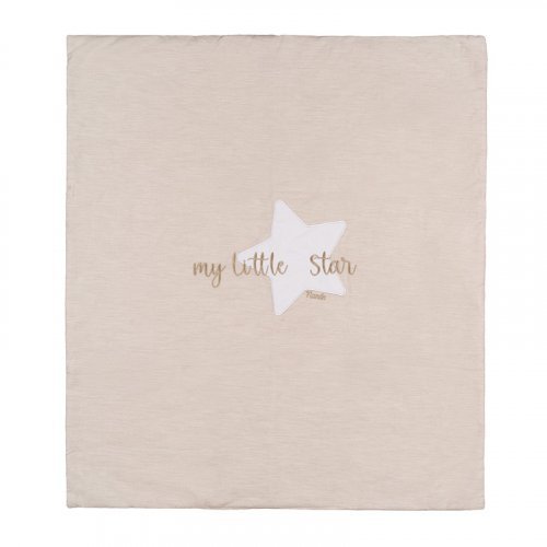 Nanán Copertina per carrozzina beige in jersey "My little star" Outlet