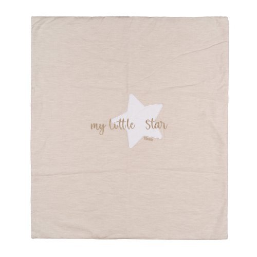 Nanán Copertina per carrozzina beige in jersey "My little star" Outlet