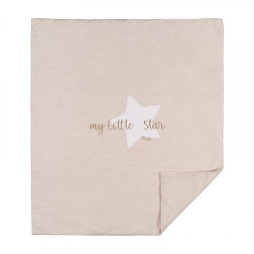 Nanán Copertina per carrozzina beige in jersey "My little star" Outlet