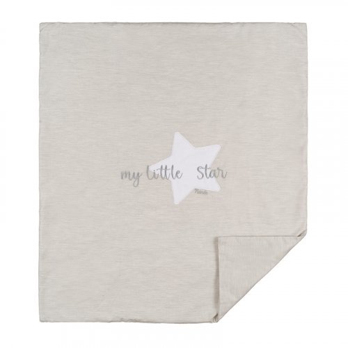 Nanán Copertina per carrozzina grigia in jersey "My little star" In Vendita