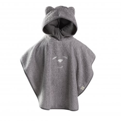 Nanán Accappatoio Poncho grigio 2/4 anni Spedizione Gratuita