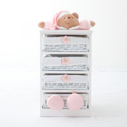 Nanán Mobile 4 cassetti Puccio Rosa Vendita Economica