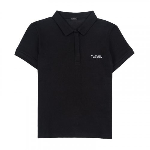 Nanán Polo Manica Corta Nera Prezzo basso