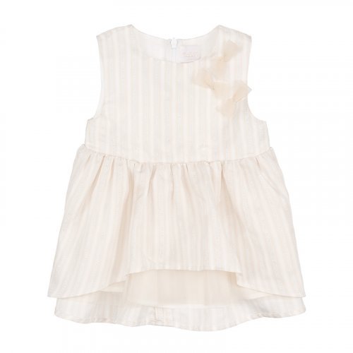 Nanán Blusa smanicata a righe panna Sottocosto