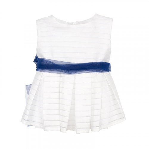 Nanán Blusa smanicata blu Offerta