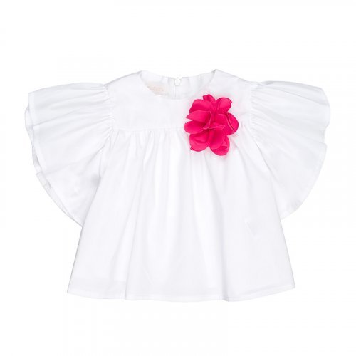 Nanán Blusa in popeline bianca Presa