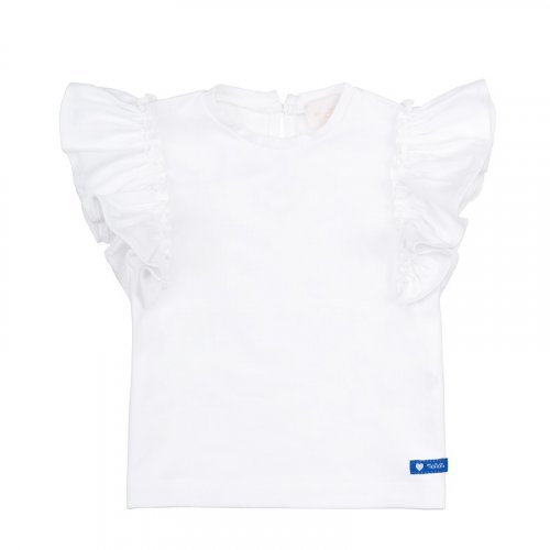 Nanán T-shirt bianca con frappe Enormi sconti