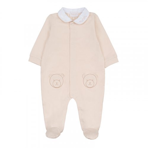 Nanán Tutina Aperta Davanti C/Colletto Beige In Linea