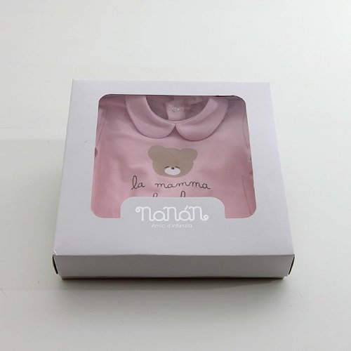 Nanán Confezione Tutina con scritta Bimba Qualità Garantita