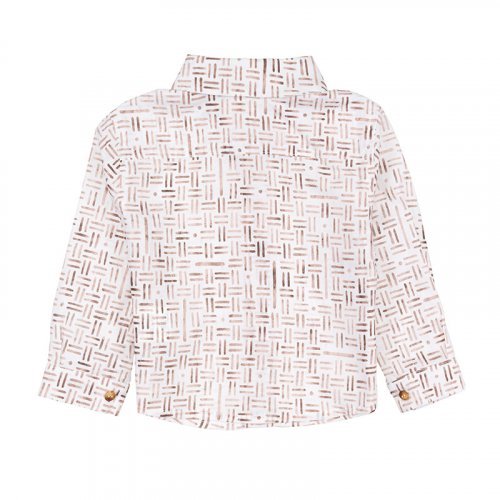 Nanán Camicia con fantasia geometrica Nuovo