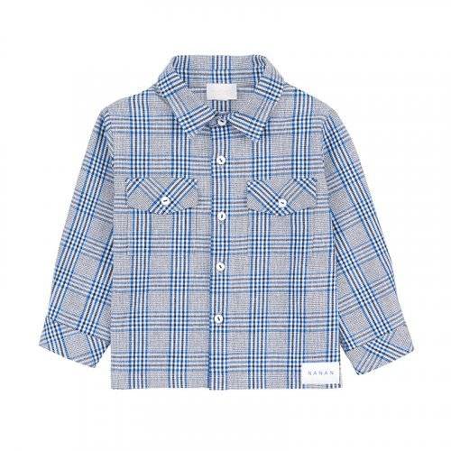 Nanán Giacca/camicia scozzese blu Promozione