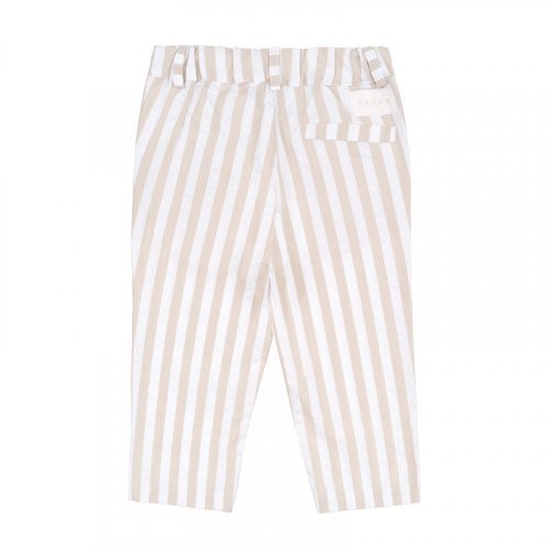 Nanán Pantalone a righe beige Sottocosto