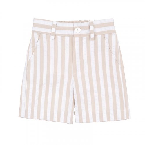 Nanán Bermuda a righe beige Convenienza