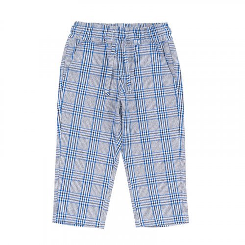 Nanán Pantalone scozzese blu Sconto