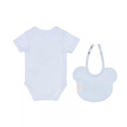 Nanán Confezione regalo azzurra con body e bavaglino Sconto