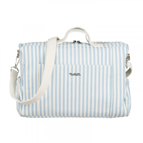 Nanán Borsa passeggio canvas azzurra Spedizione gratuita