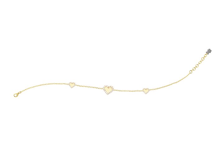 Nanán Bracciale Cuori Gialli Argento Super sconto