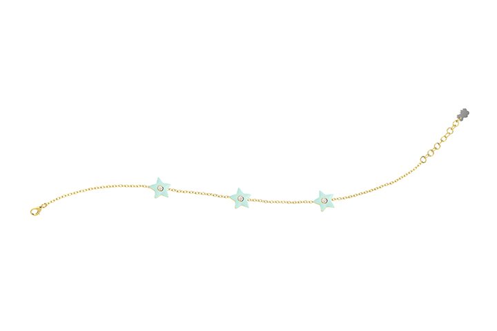 Nanán Bracciale Stelle Azzurre Argento 50% di sconto con spedizione gratuita