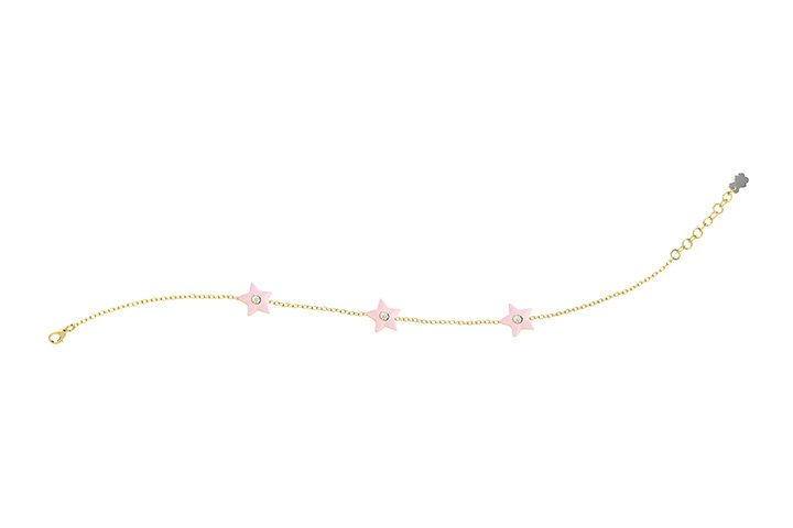 Nanán Bracciale Stelle Rosa Argento Trasporto libero internazionale