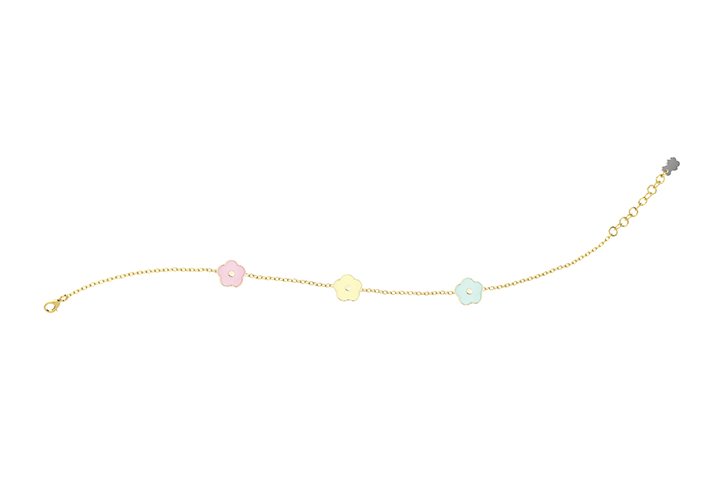 Nanán Bracciale Fiori Colorati Argento Black Friday Prezzi