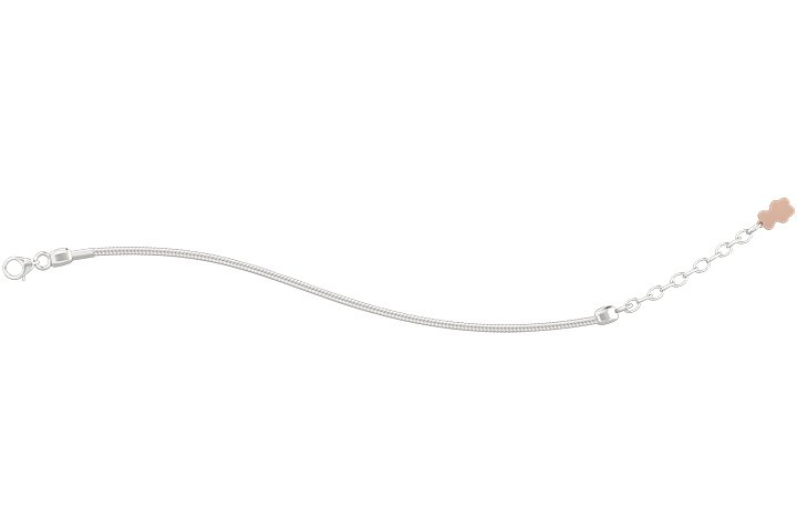 Nanán Bracciale Cursore Misura I - Ag 925 Nuovo