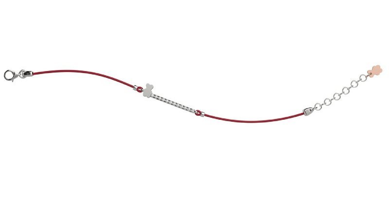 Nanán Bracciale Argento 925 - Col Rosso Sconto