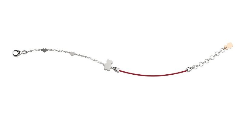 Nanán Bracciale Argento 925 - Col Rosso Vendita Calda