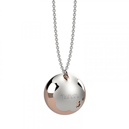 Nanán Chiama Angeli Ag 925 Con Sfera In Metallo e Orsetto Offerta Anniversario