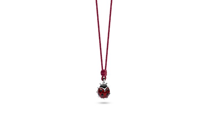 Nanán Collana Coccinella Argento Liquidazione