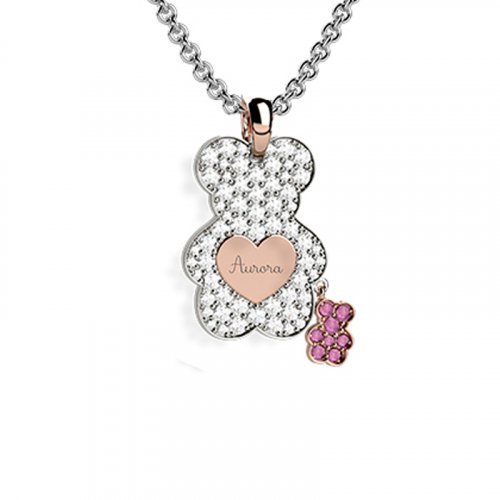 Nanán Pendente Orso Diamanti - Rosa Rilascio limitato