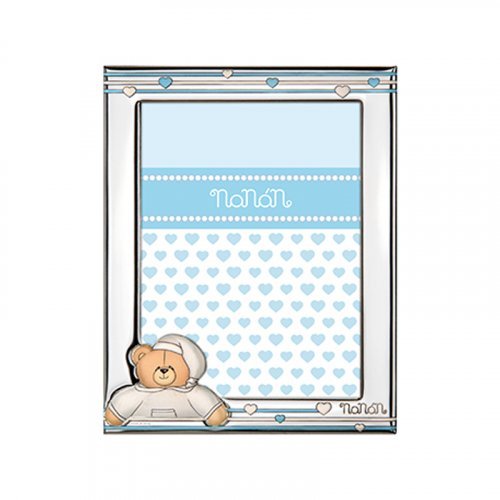 Nanán Cornice Argento Tato azzurro 90x130mm Fino al 60% di sconto