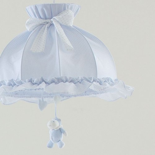 Nanán Lampadario Bombo Azzurro Offerta per la Festa della Mamma