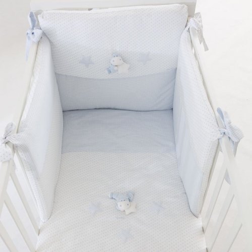 Nanán Set Piumone e Paracolpi 4pz Bombo Azzurro Ultimo giorno