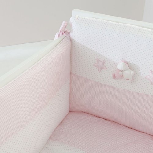 Nanán Set Piumone e Paracolpi 4pz Bombo Rosa Promozione temporanea