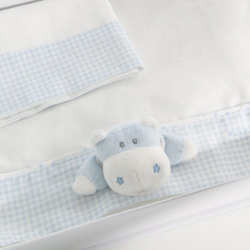 Nanán Set Lenzuola 3pz Carrozzina Bombo Azzurro Fino al 50% di sconto