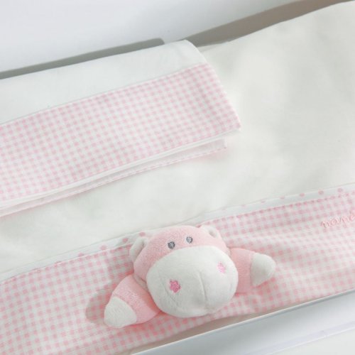 Nanán Set Lenzuola 3pz Carrozzina Bombo Rosa Fino al 65% di sconto