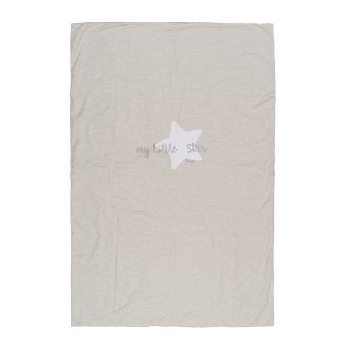 Nanán Coperta letto grigia in jersey "My little Star" Soddisfazione Garantita