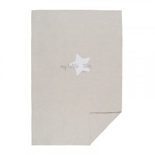 Nanán Coperta letto grigia in jersey "My little Star" Soddisfazione Garantita